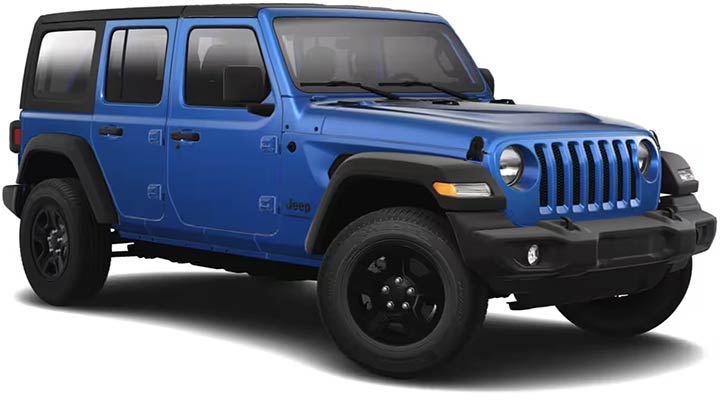 Blue Jeep