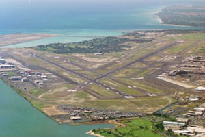 Aerial view of Honolulu airport