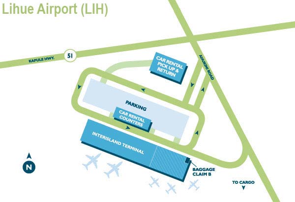 Lihue airport map