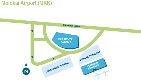 Molokai airport map
