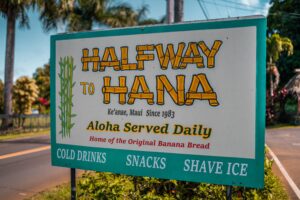 Hana halfway sign