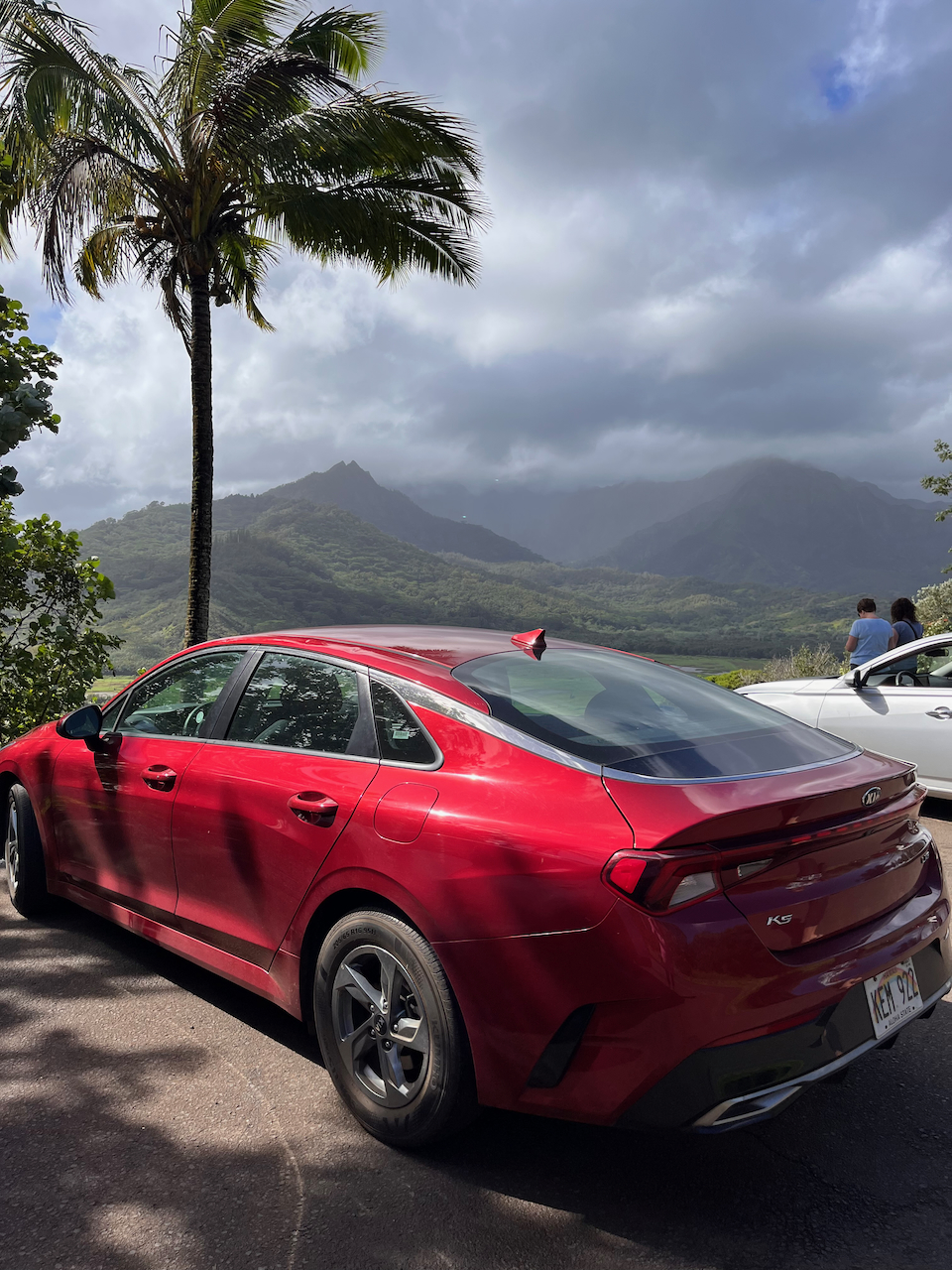 Beach road in Kauai