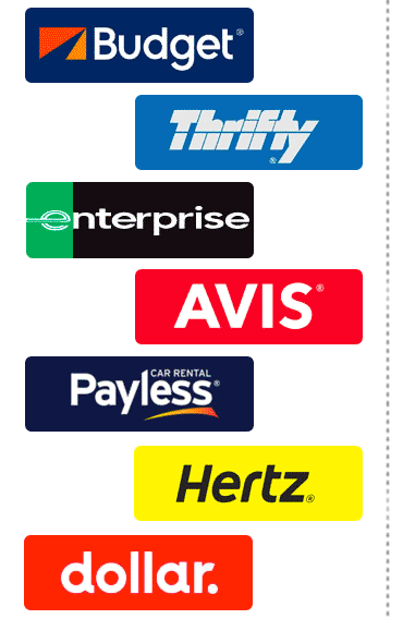 Rental company logos